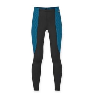 Kerrits Knee Patch Performance Tight Houndstooth Teal Black Junior Medium